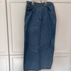Vintage Jean Skirt